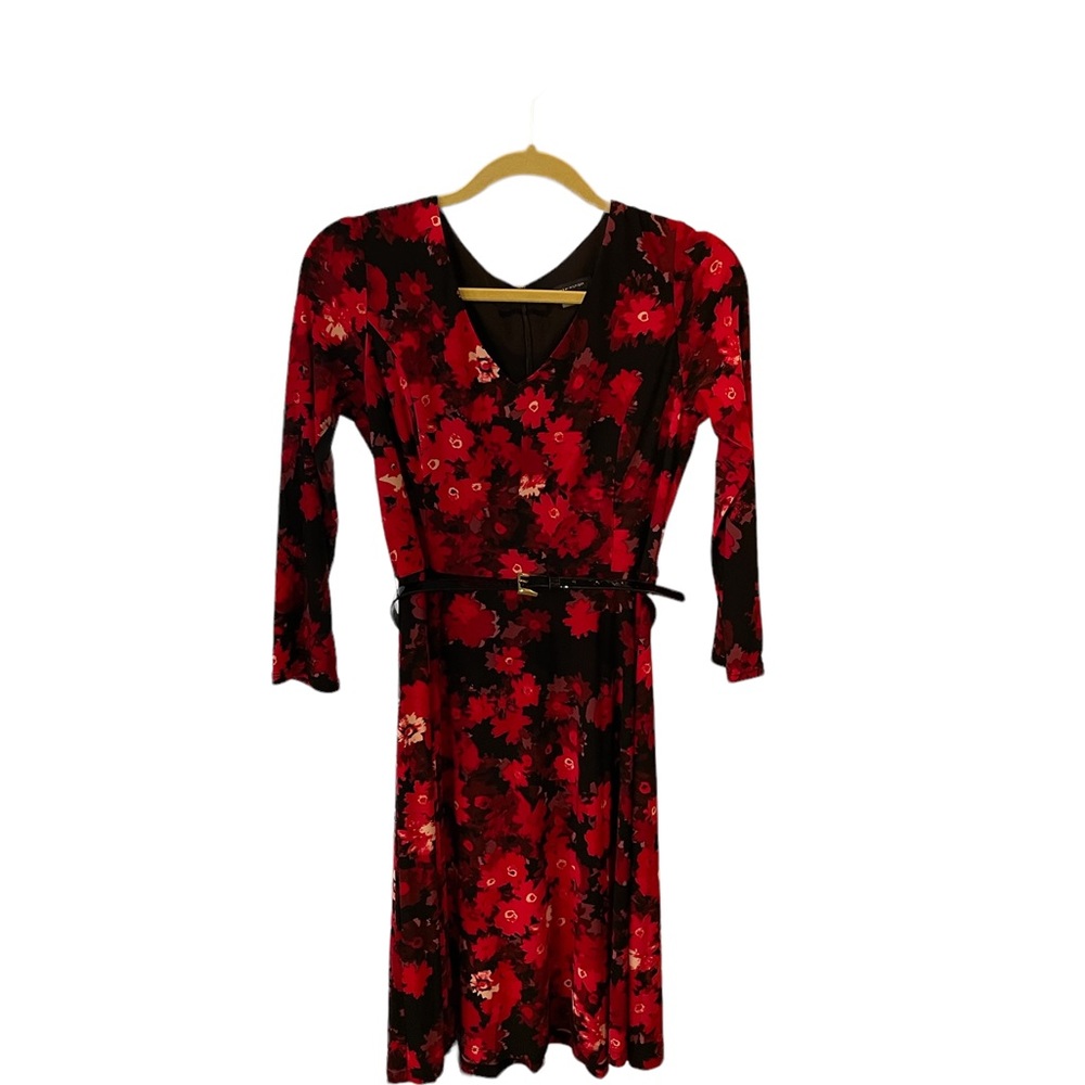 Cute belted floral dress
